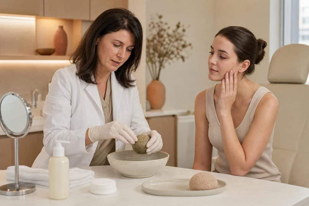 avis dermatologues sur eponge konjac