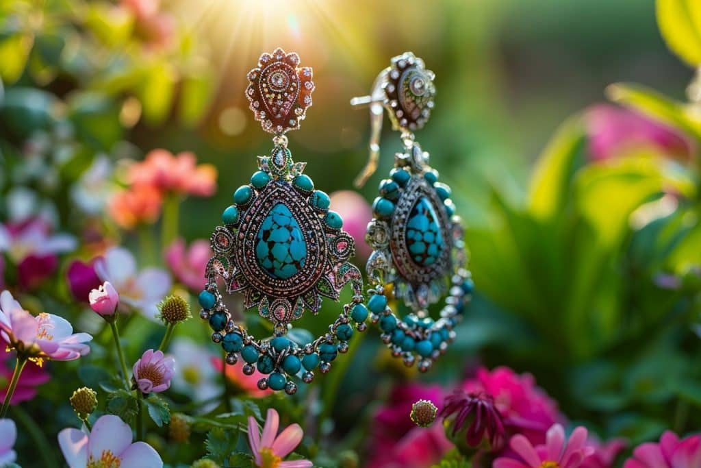 Les boucles d&rsquo;oreille turquoise : éclats de couleur et de vie