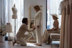 tailleur pantalon femme mariage